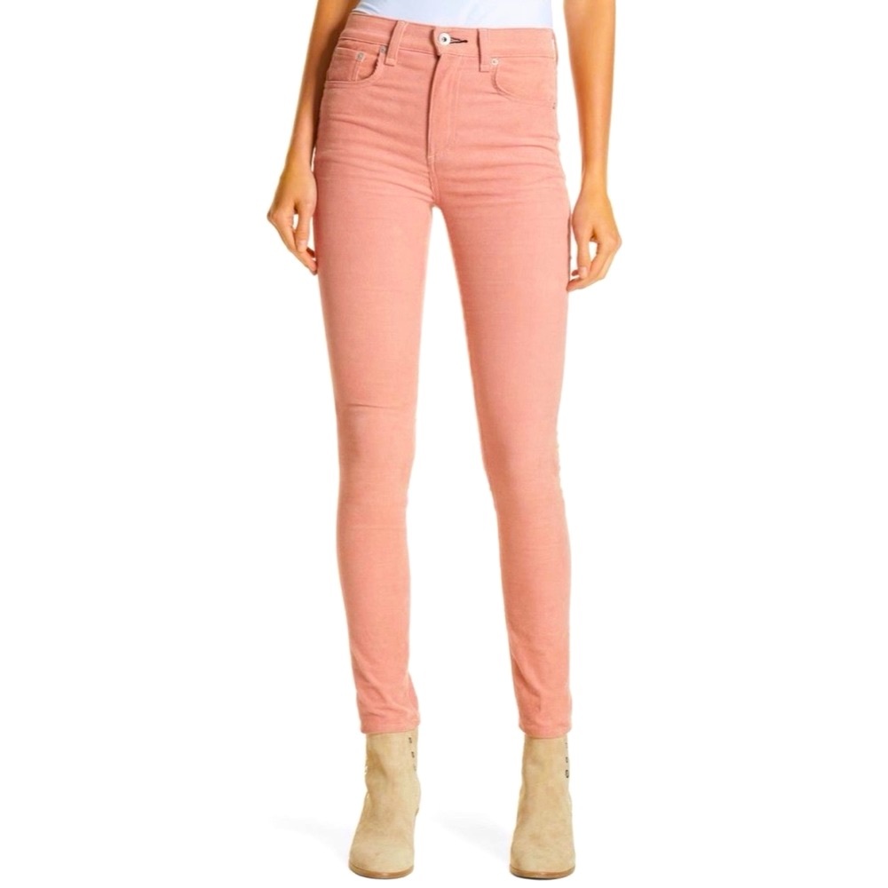 Rag&bone Skinny corduroy pink pants
